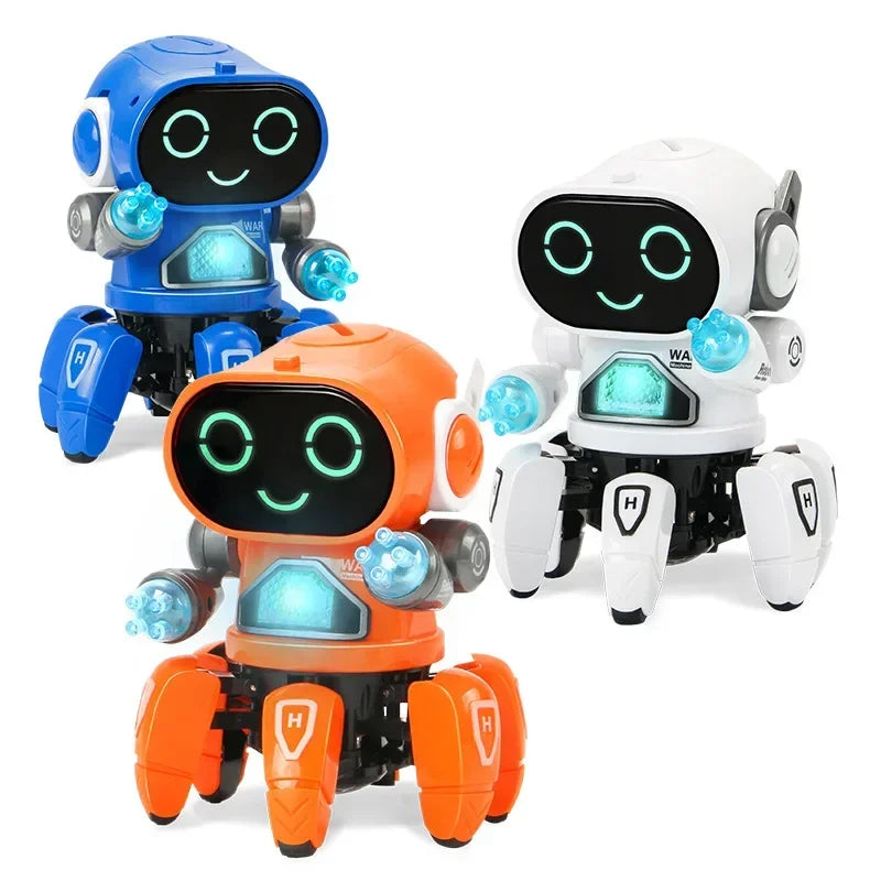 Tanzender roboter mit licht und musik