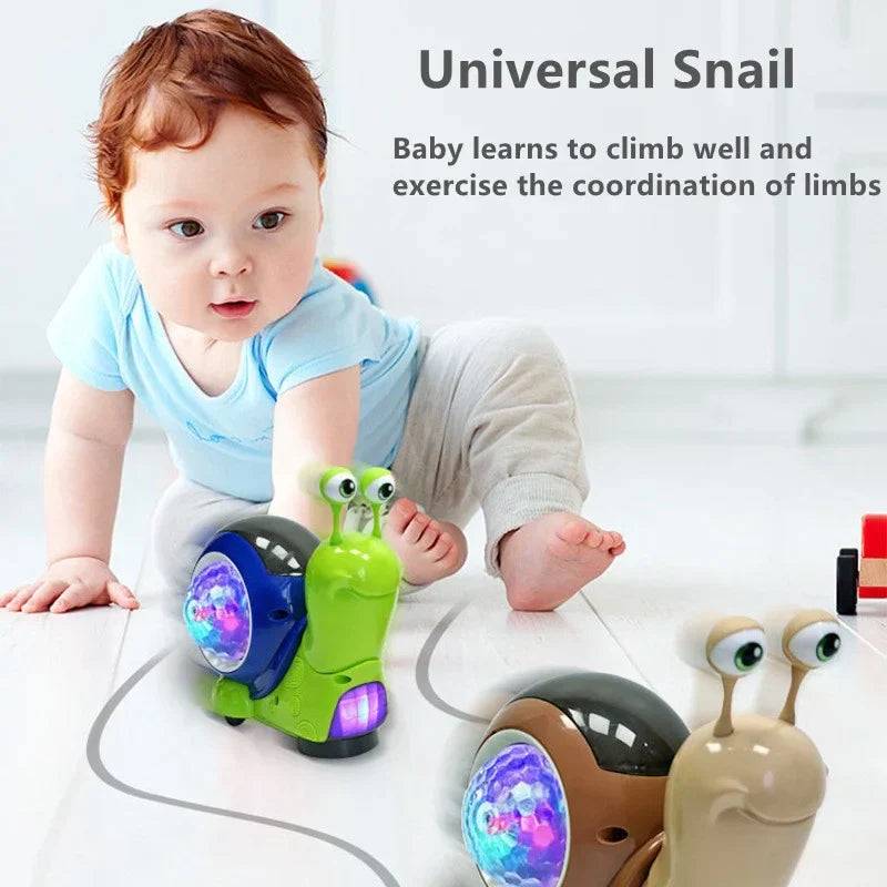 Music snail - leuchtender spielkamerad - spielzeugschnecke & krabbe