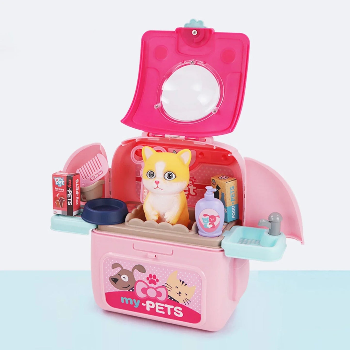 Pet Grooming playset - rucksack voller spaß - tierpflege-set für kinder