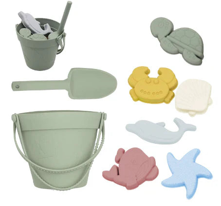 Umweltfreundliches silikon strandspielzeug set