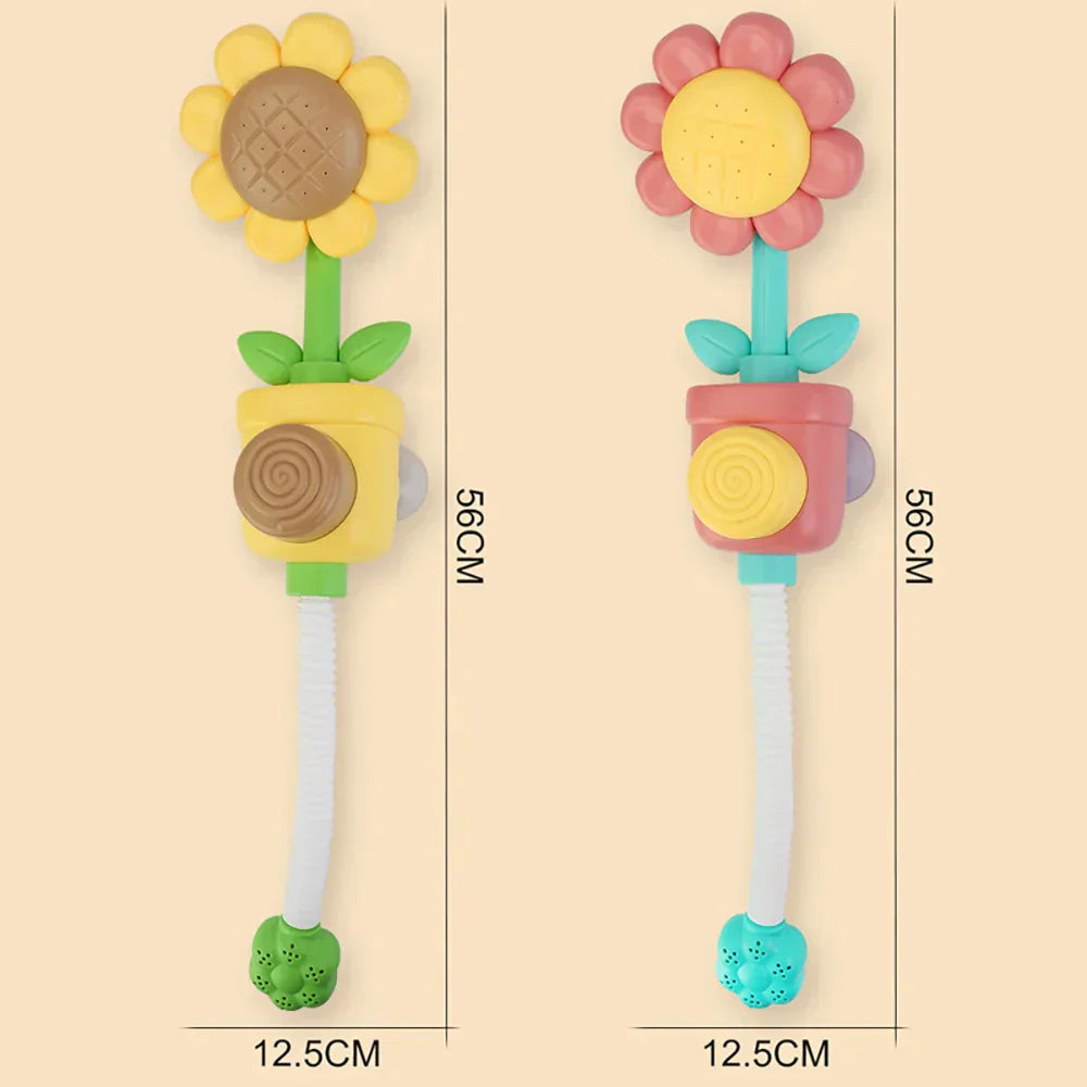 Lustiger sonnenblumen-badesprüher