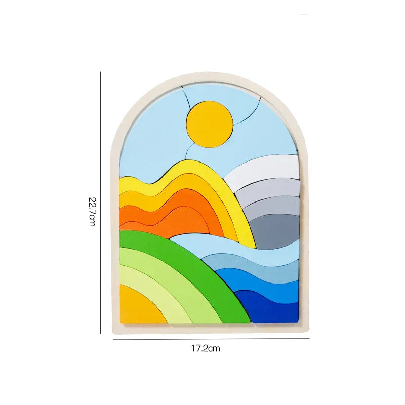 Holz - regenbogenblöcke magie - rätsel-blöcke