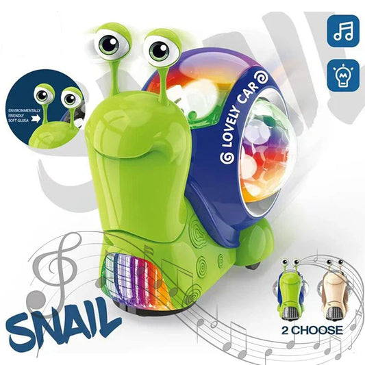 Music snail - leuchtender spielkamerad - spielzeugschnecke & krabbe