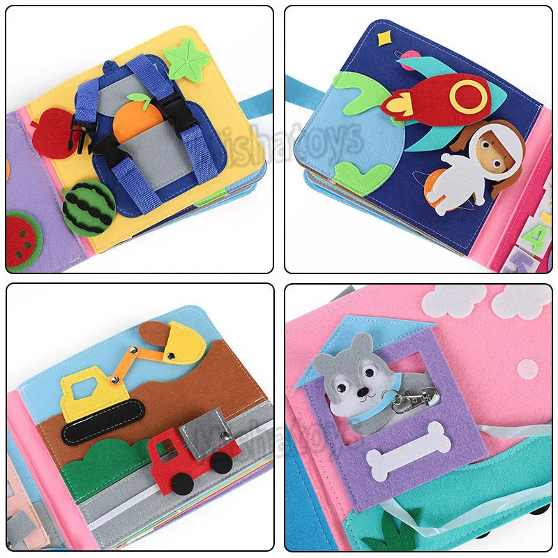 BusyBook - sinnesabenteuer - montessori-aktivitätsbuch