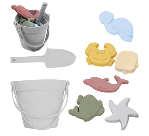 Umweltfreundliches silikon strandspielzeug set