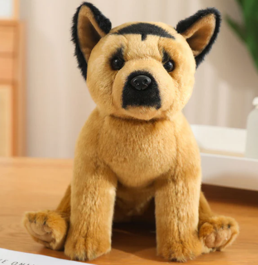 Rex realistischer deutscher schäferhund plüsch