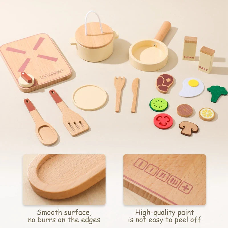 Woods - mini-köche unterwegs - spielküchen-set aus holz