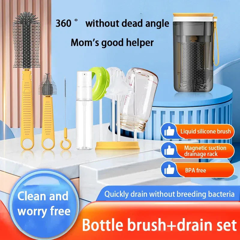 Bottle Cleaning Kit - praktisch für unterwegs - babyflaschenbürste und -reiniger