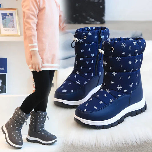 Winter-schneestiefel für mädchen