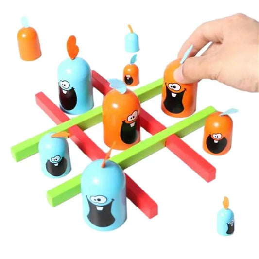 Chomp tic-tac-toe  - verschlingen und gewinnen - tic-tac-toe
