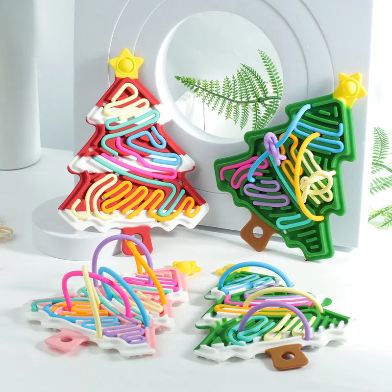 Xmas Tree fidget toy - kompakt, weihnachtlich & lustig - silikon stresslöser weihnachtsbaum