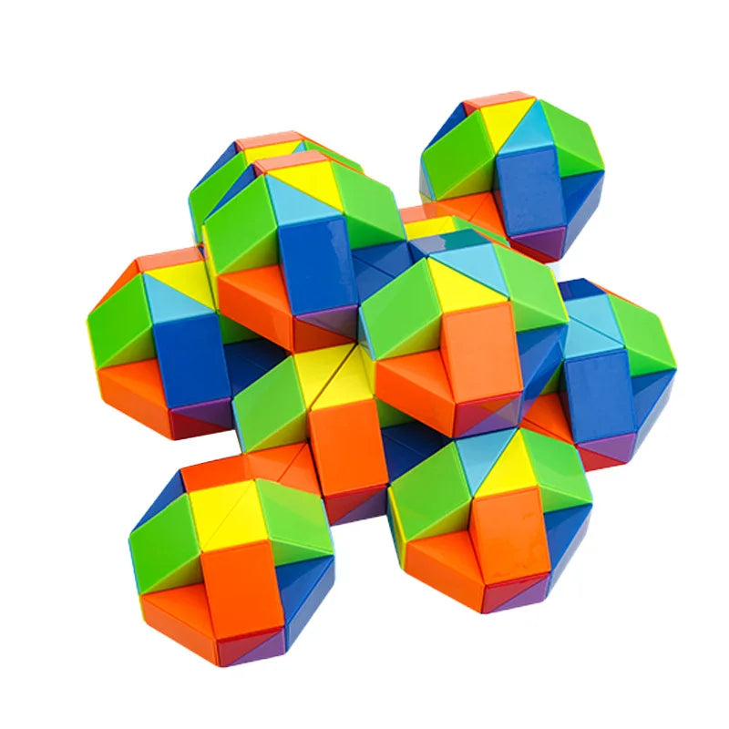 Rainbow twister - falten und spielen - schlangenwürfel