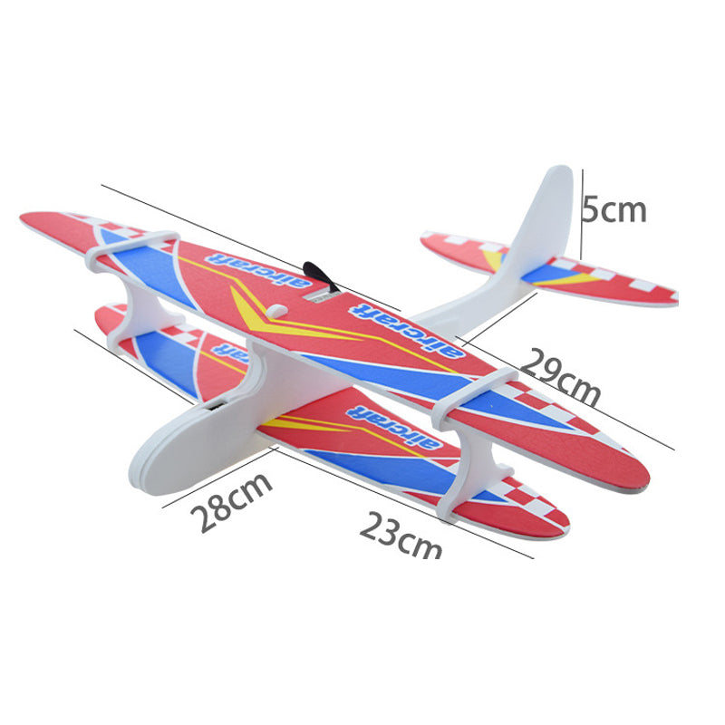 Foam airplane - zoom durch die wolken - spielzeugflugzeug