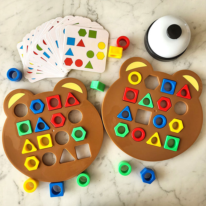 Shape bear - lernen, formen zu erkennen - formenpuzzle