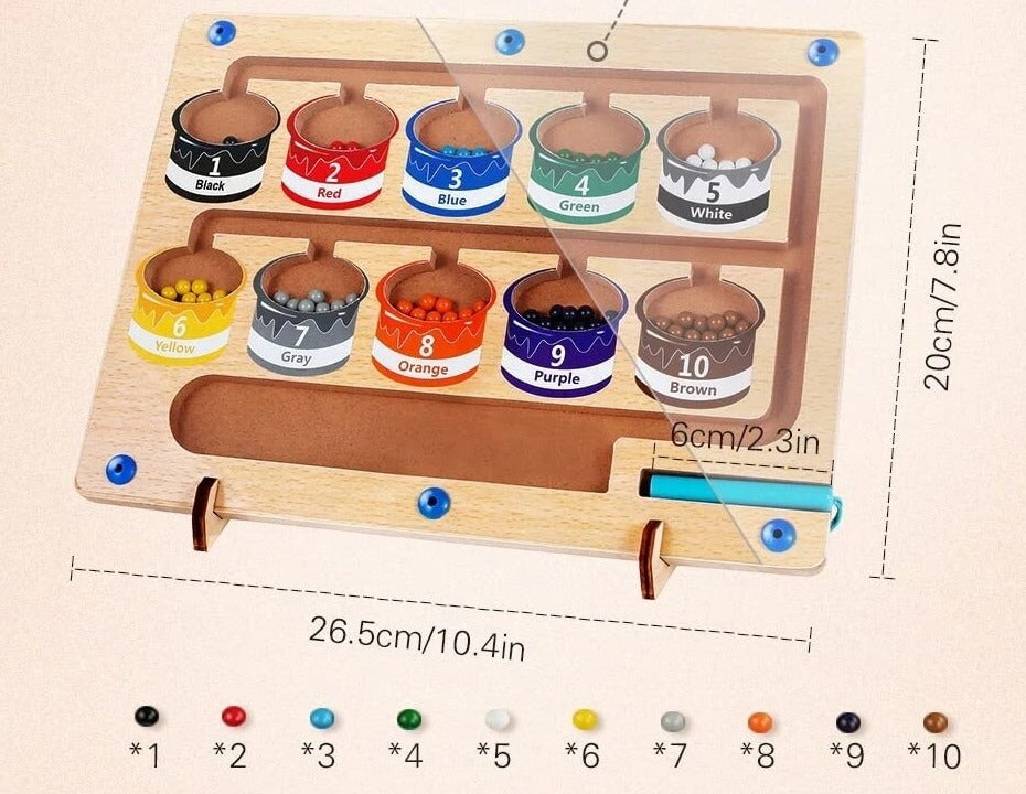 Woods - labyrinth-abenteuer mit magneten - magnetische sortiertafel