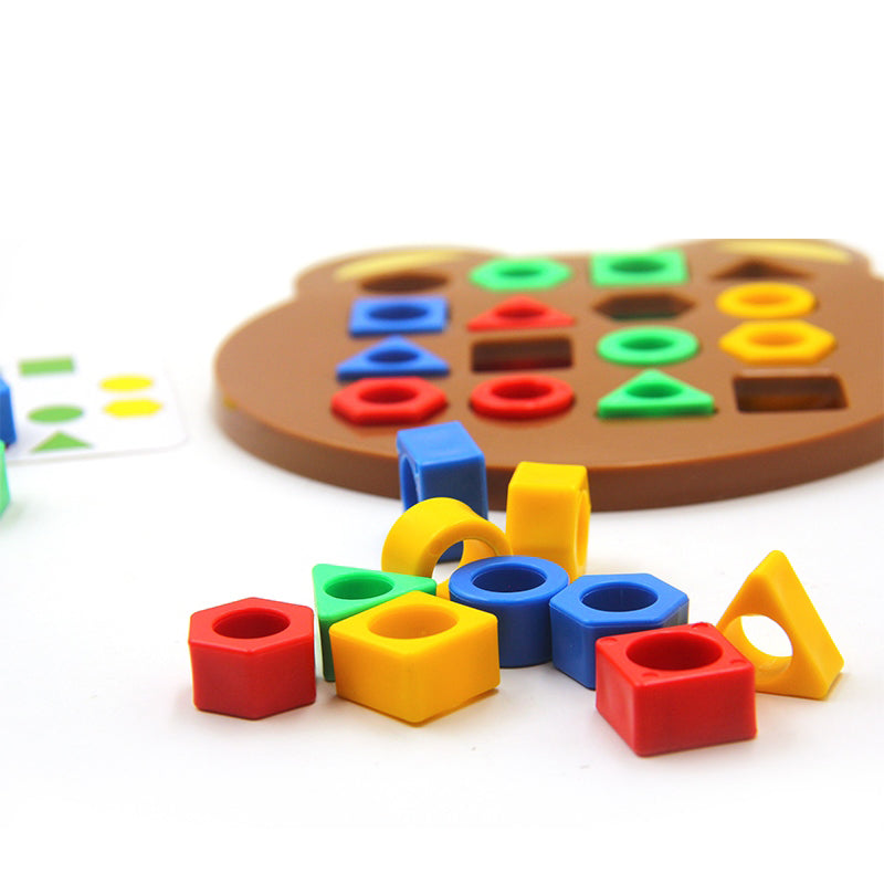 Shape bear - lernen, formen zu erkennen - formenpuzzle