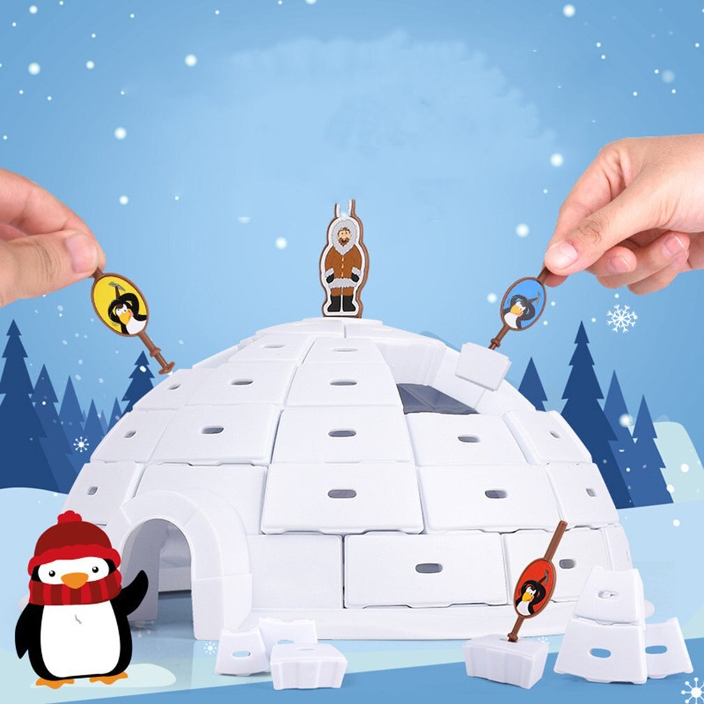 Igloo game - eine eisige herausforderung - klötzchenspiel