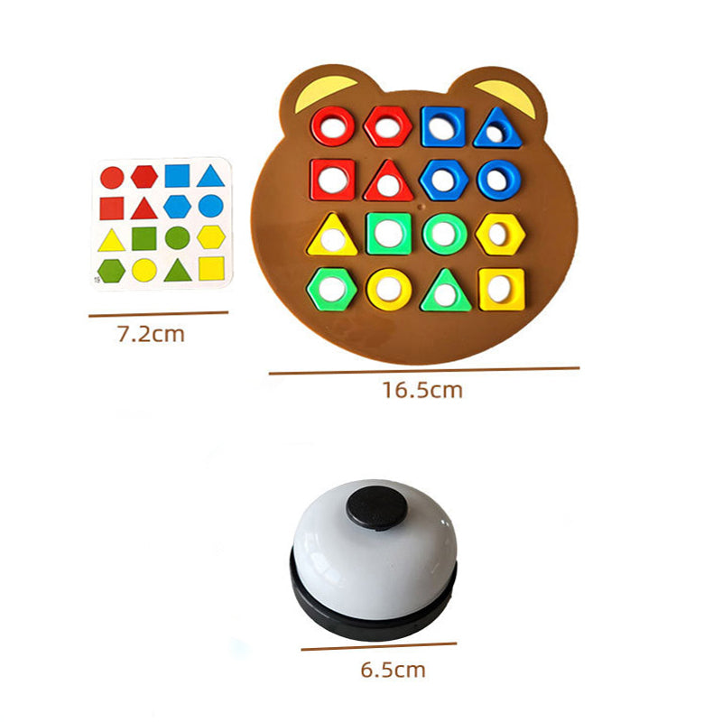 Shape bear - lernen, formen zu erkennen - formenpuzzle