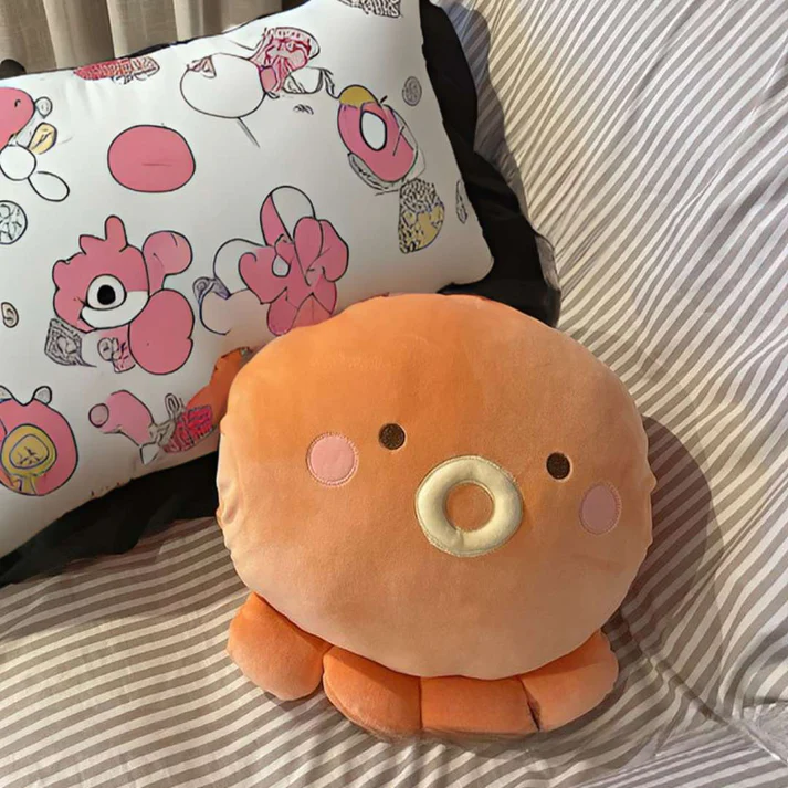 Niedlicher Orangener Oktopus