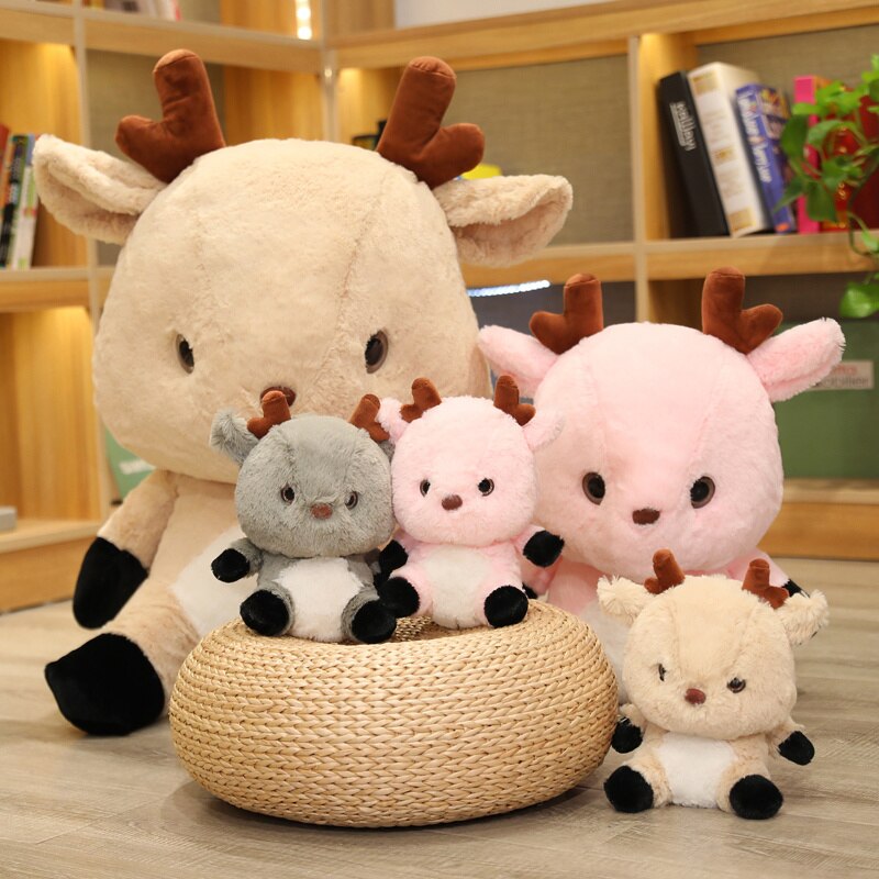 Fluffy – Kawaii Rentier Plüsch in Pink
