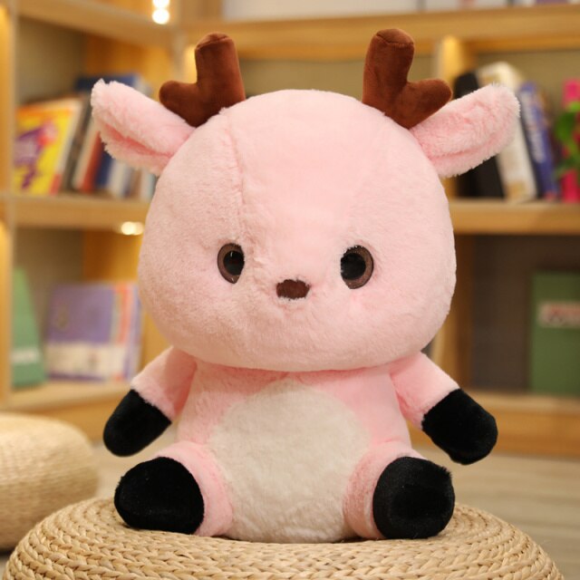 Fluffy – Kawaii Rentier Plüsch in Pink