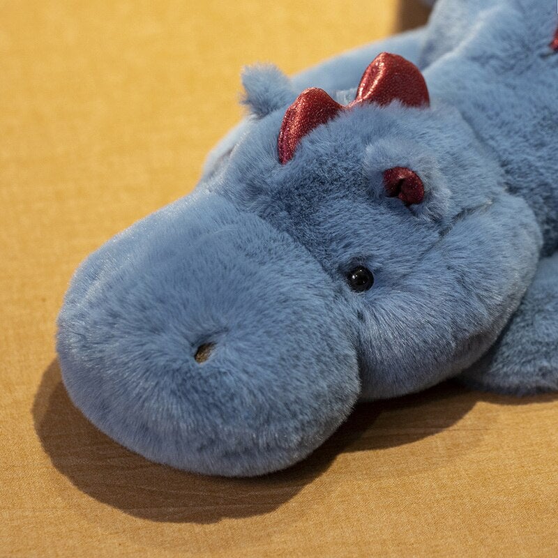 Riesige Flauschige Drachen Plüsch Kollektion – Weiß