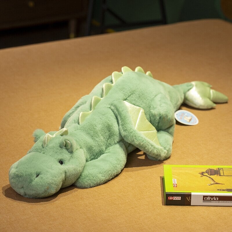 Riesige Flauschige Drachen Plüsch Kollektion – Weiß