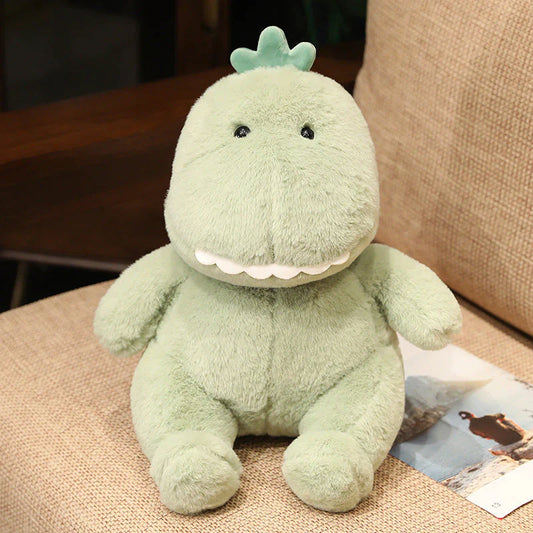 Bezaubernder Grüner Kawaii-Dino Kuscheltier
