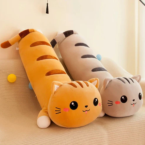 Lange katzenpuppe süße plüschkatze zum kuscheln