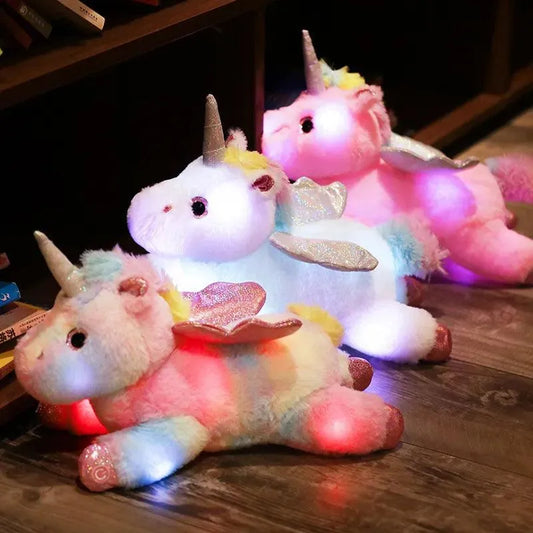 Leuchtendes Einhorn-Plüschtier