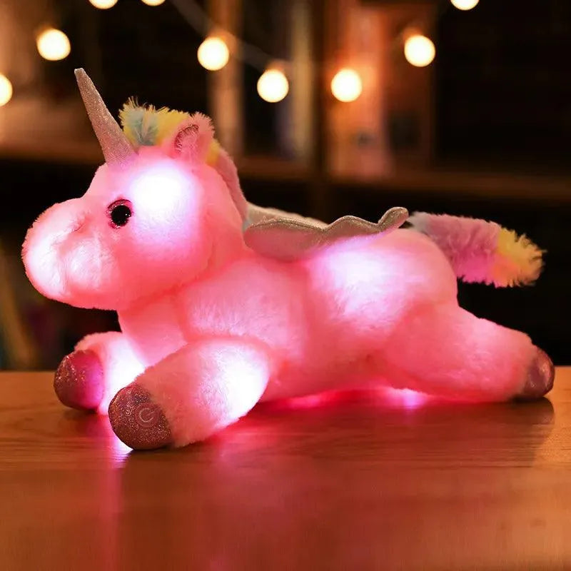 Leuchtendes Einhorn-Plüschtier