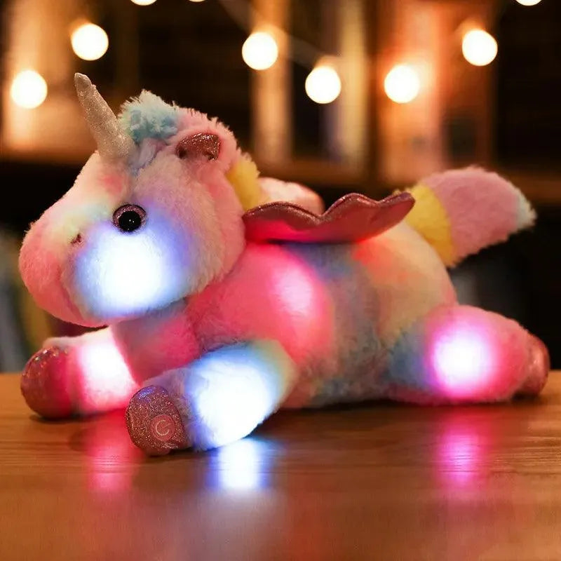 Leuchtendes Einhorn-Plüschtier