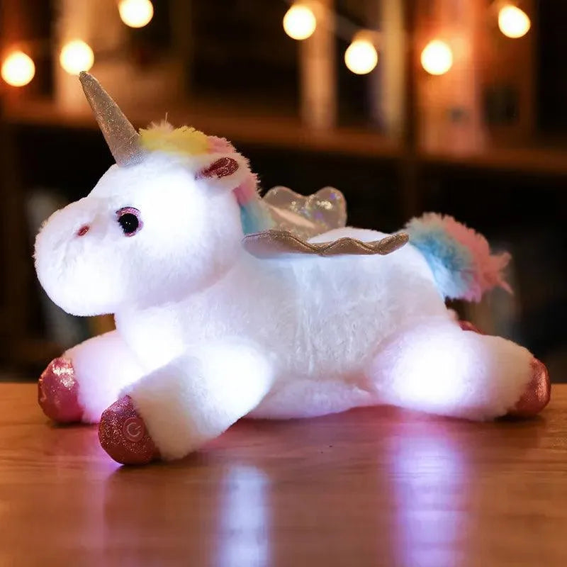 Leuchtendes Einhorn-Plüschtier