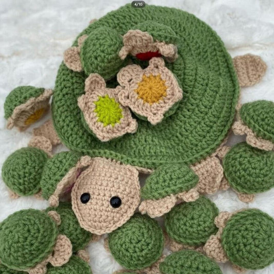 Turtle crochet memory game - gedächtnis trainieren - gehäkelte schildkröte