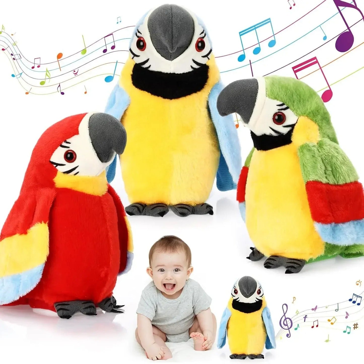 Sprechender musik papagei kinder spielzeug