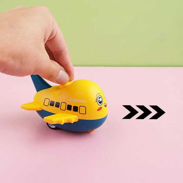 Schieben & spielen cartoon flugzeug