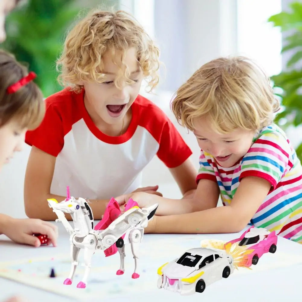 Magnetische einhorn verwandlungsautos