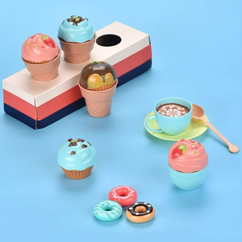 Cafe set - angehende barista & bäcker - cafe & bäckerei spielzeugset