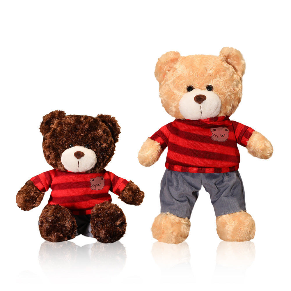 Teddybär mit Herzen auf den Pfoten