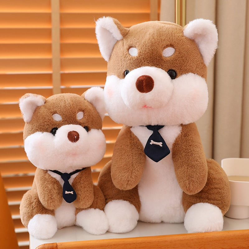 Corgi Stofftier mit Krawatte