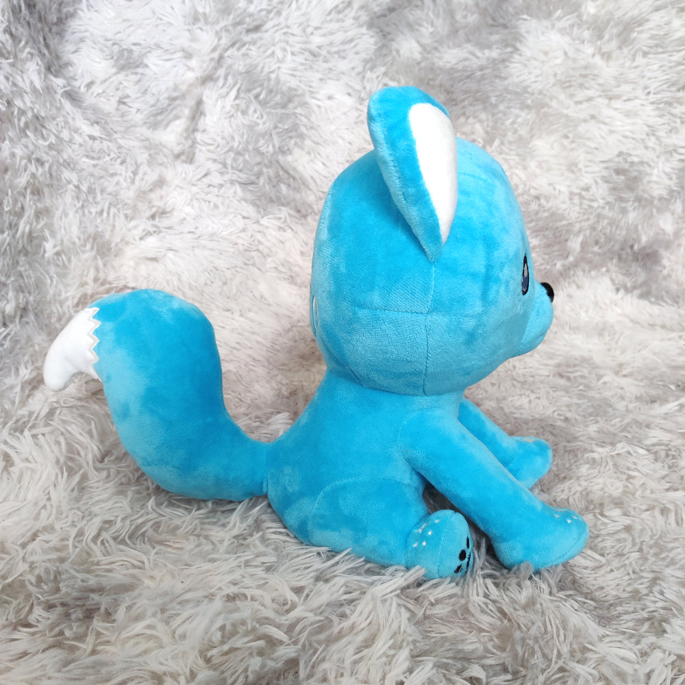 Magischer Kawaii Mond-Wolf Plüsch