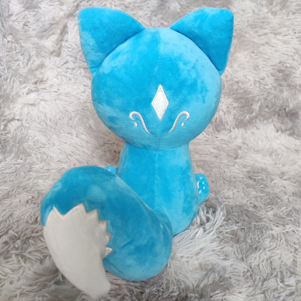 Magischer Kawaii Mond-Wolf Plüsch