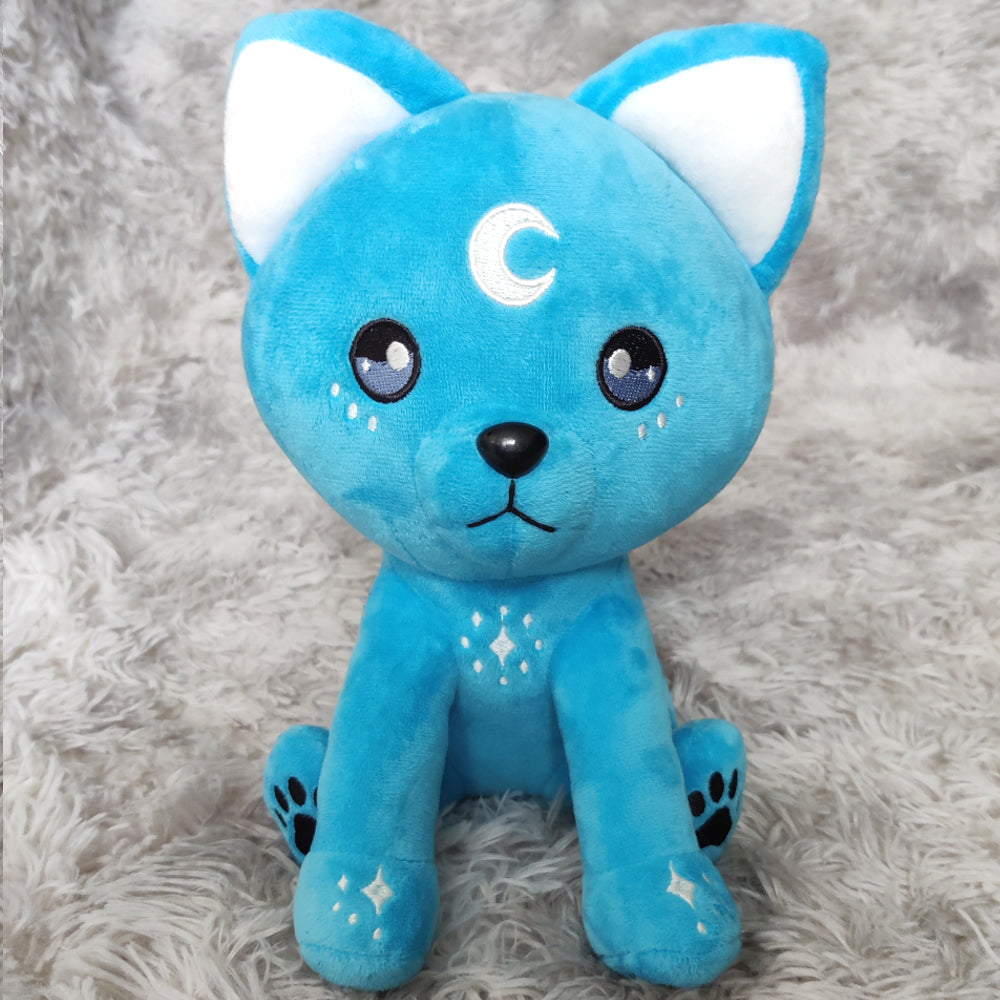 Magischer Kawaii Mond-Wolf Plüsch