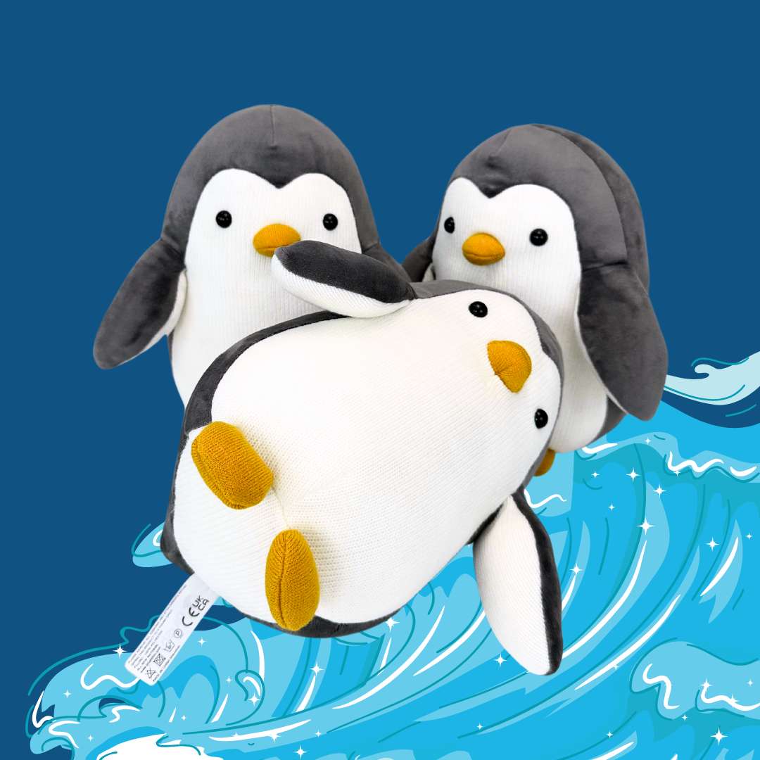 Niedlicher Strickpinguin Plüschspielzeug