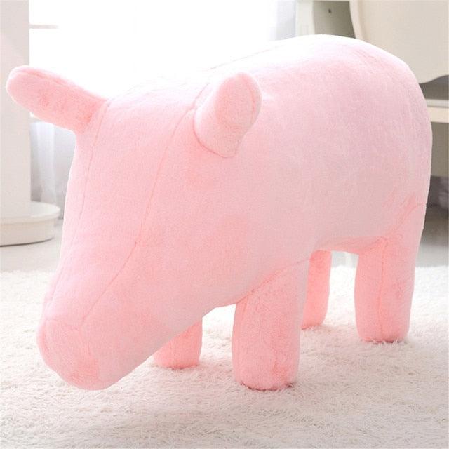 43'' Giant Simulation Pig Lifelike Plush Stuffed Swine Toy Panda with Eyes China Stuffed Animals - Plushie Depot