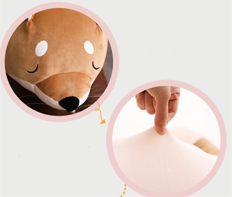 Jetzt Liegender Cartoon Plüsch Hund zum kuscheln bei Kuscheltiere.store kaufen