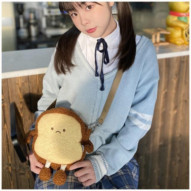 Toastbrot Umhängetasche - Kawaii Style