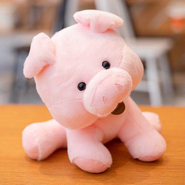 Jetzt Lustige Stofftiere in Cartoon Optik: Tiger, Elefant, Eule, Hippo, Bär, Frosch, Schweinchen, Husky, Leopard zur Wahl bei Kuscheltiere.store kaufen