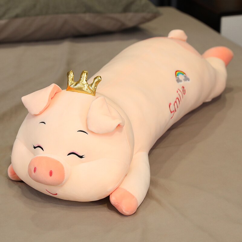Jetzt Lustiges XXL Schwein Ferkel Plüsch Stofftier (bis zu 105cm) bei Kuscheltiere.store kaufen