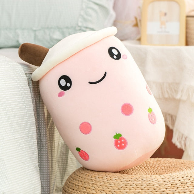 Jetzt Lachendes Bubble Tee Kuschel Kissen bei Kuscheltiere.store kaufen